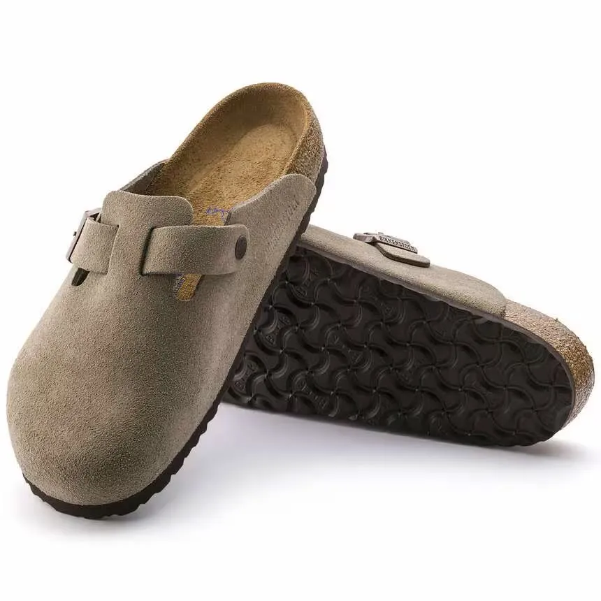 Bastia Clog in Taupe Suede