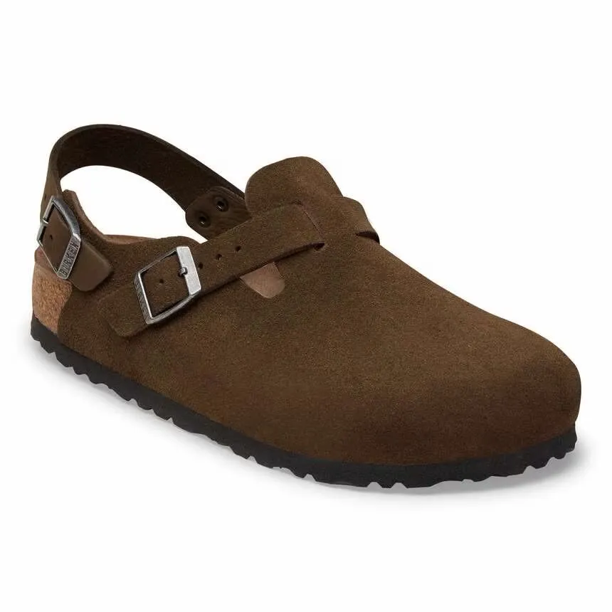 Lucca Clog in Cocoa Suede